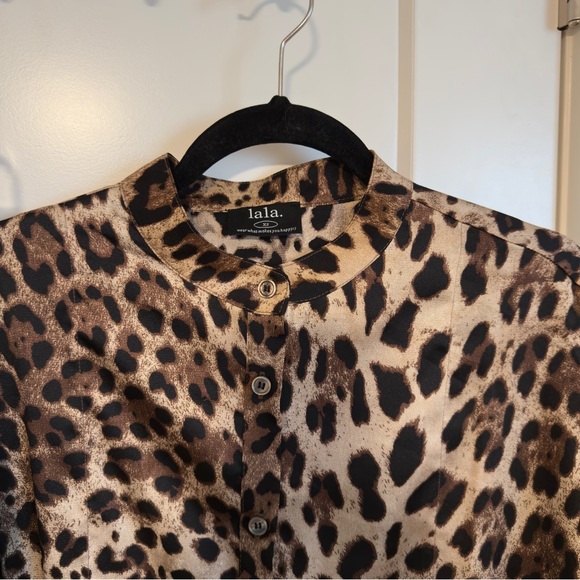 Dressed in LALA Leopard Print Pants & Jumpsuit Set Worn Once Perfect Condition - Picture 5 of 8